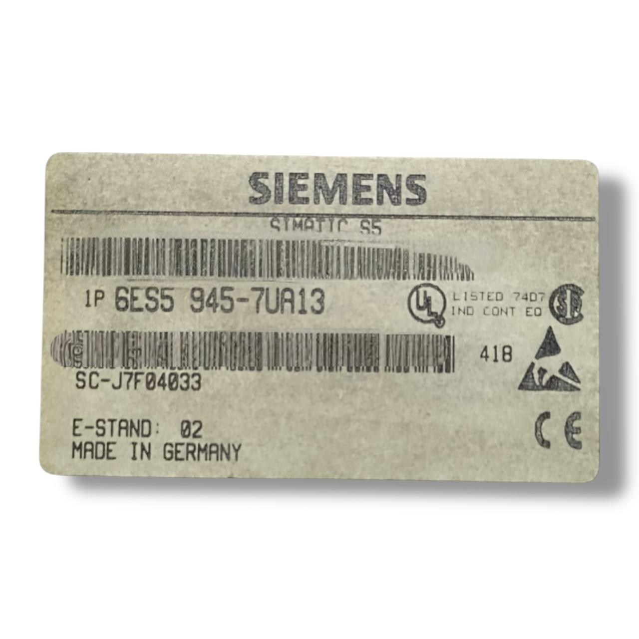 SIEMENS 6ES5 945-7UA13 CPU 945 DE LA SERIE SIMATIC S5