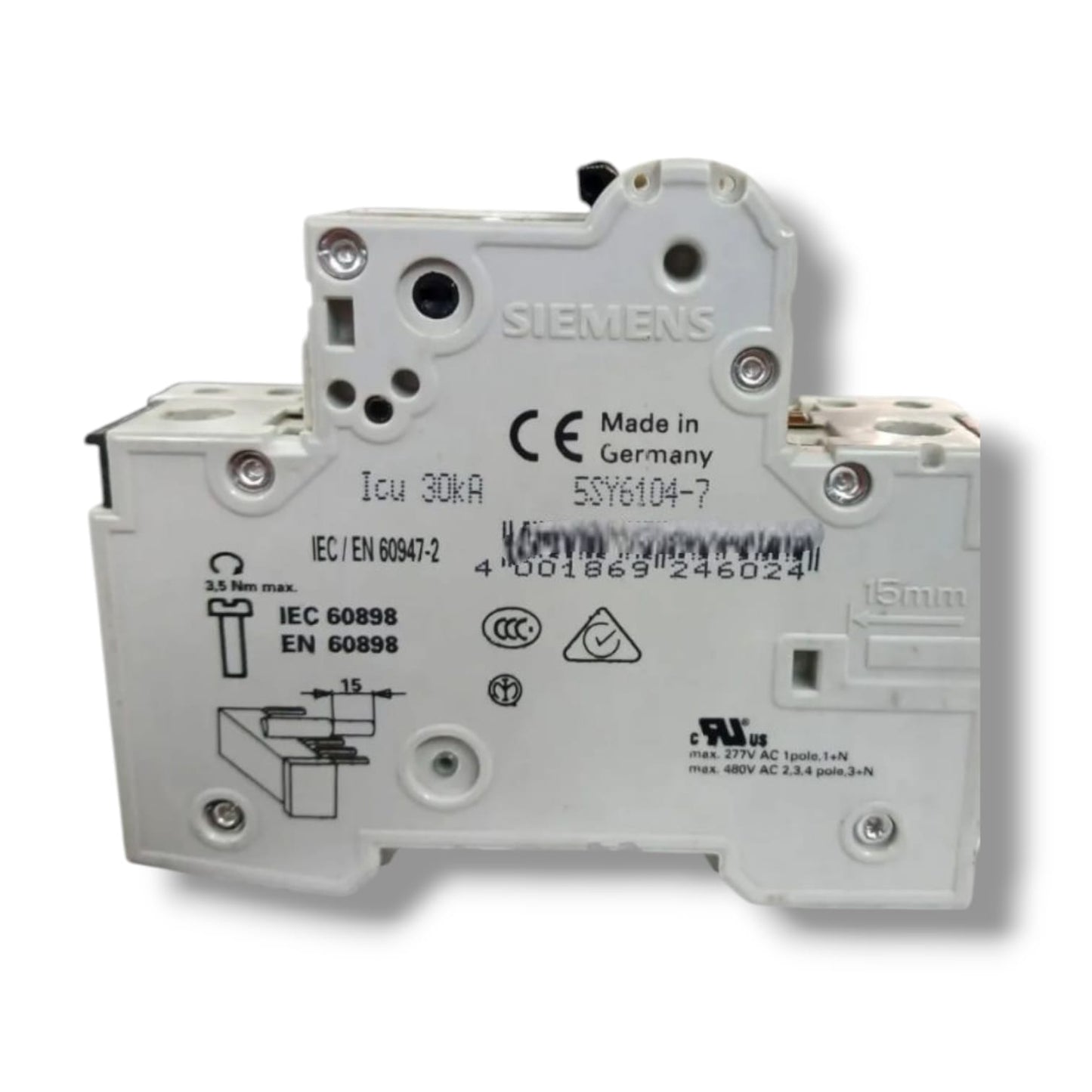 SIEMENS 5SY6110‑7 +5ST3010 INTERRUPTOR MAGNETICO
