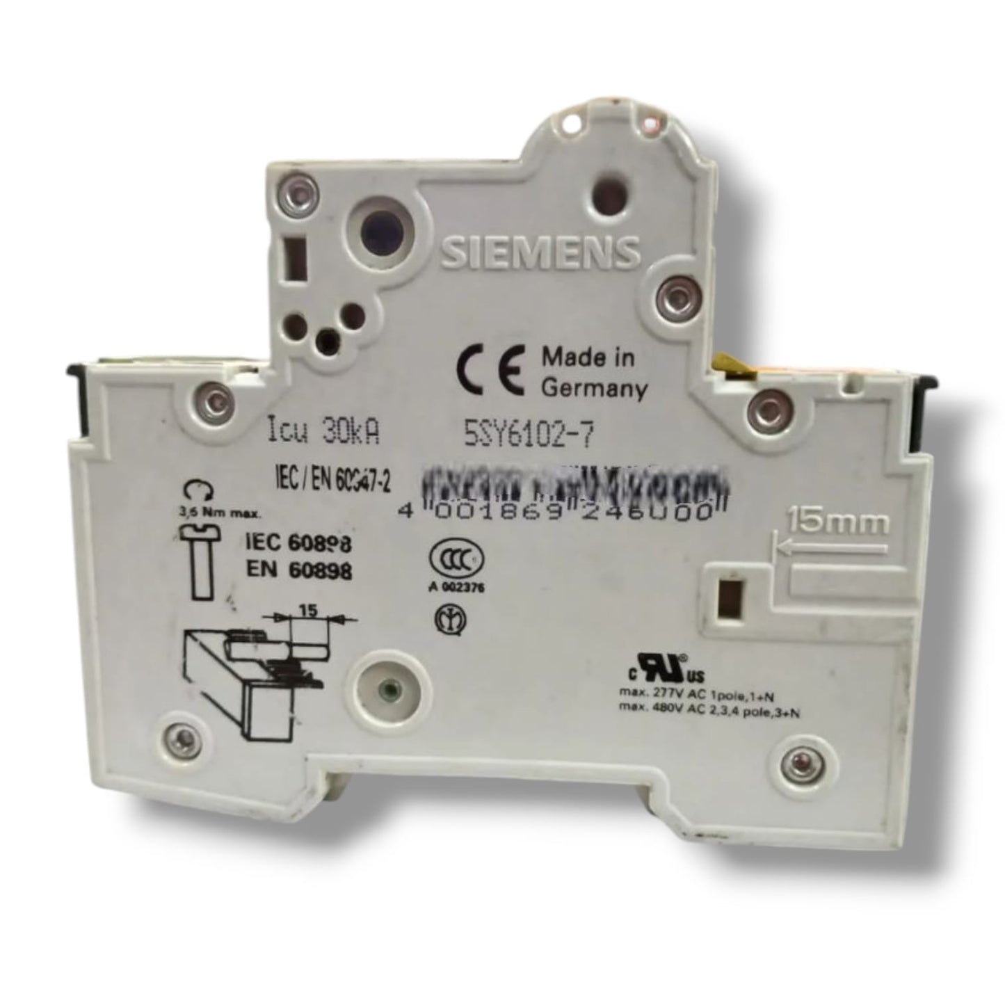 SIEMENS 5SY6102‑7+5ST3010 INTERRUPTOR AUTOMATICO
