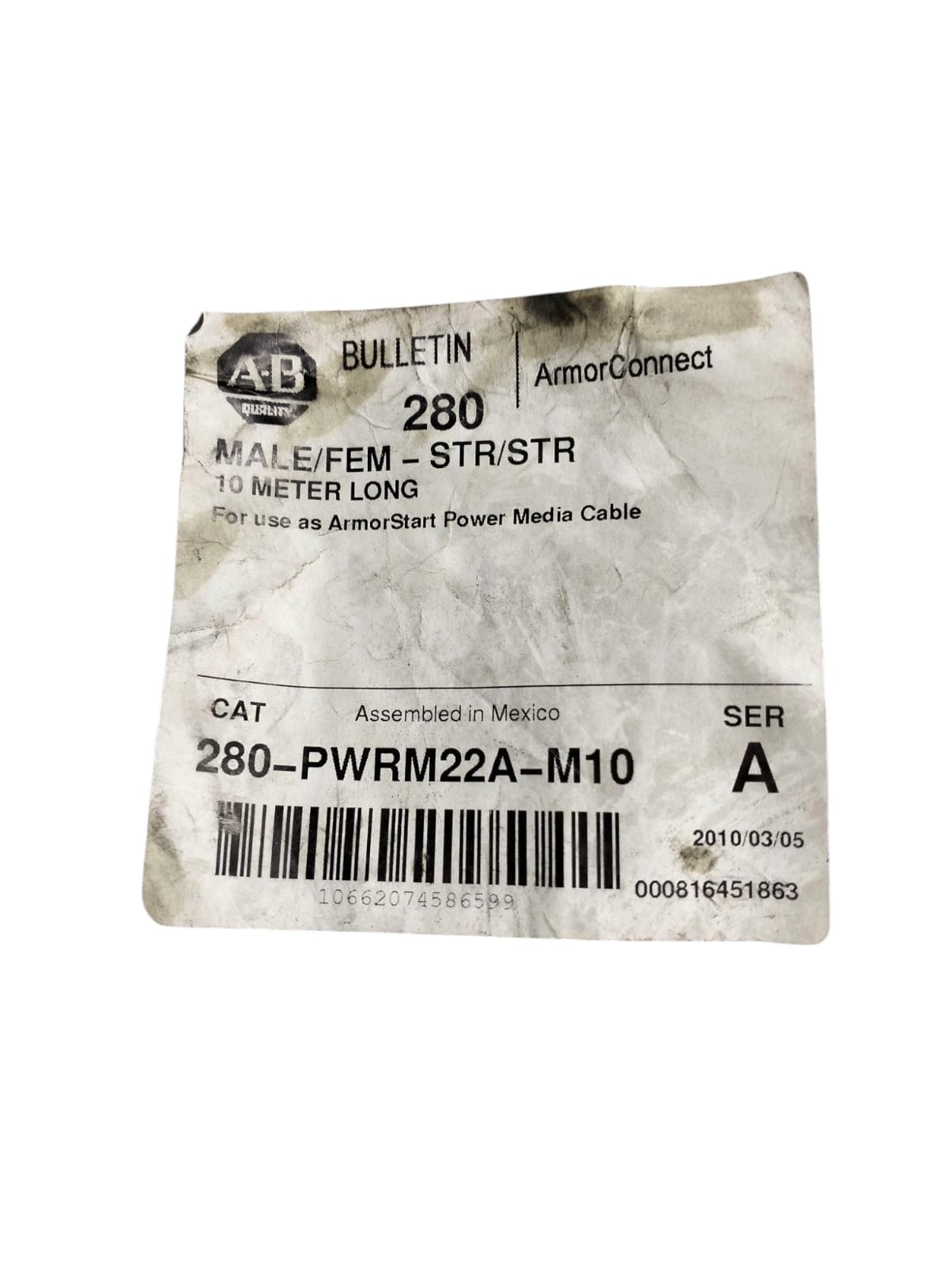 Allen Bradley 280-pwrm22a-m10 Ser. A CABLE