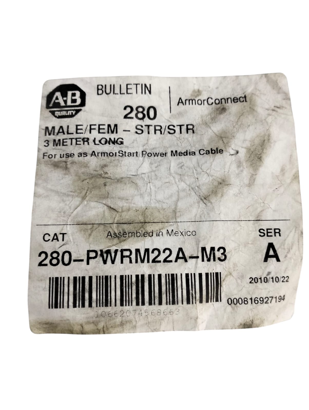 Allen Bradley 280-pwrm22a-m3 Ser.a CABLE