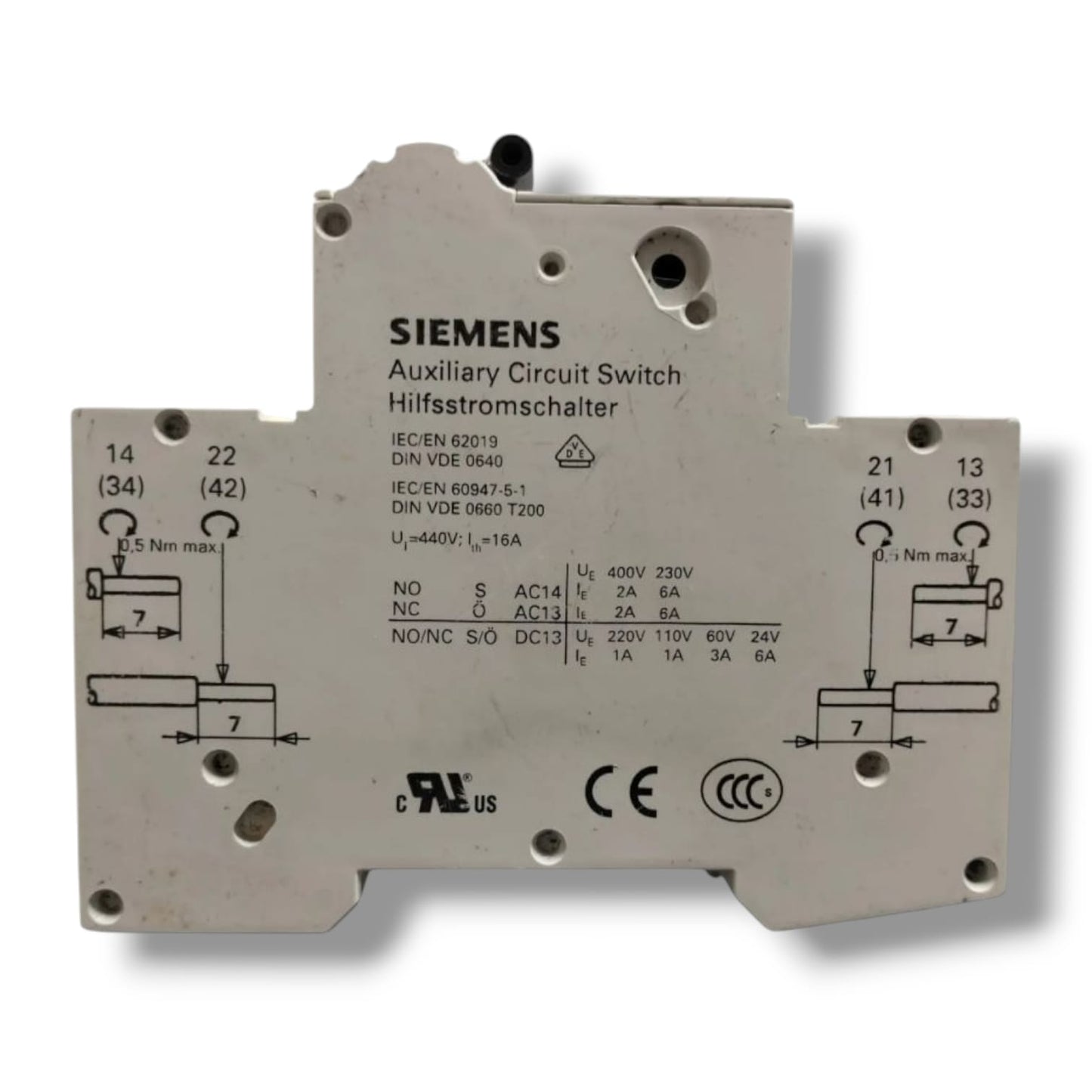 SIEMENS 5SY4111-7 MCB C5 5ST3010 INTERRUPTOR AUTOMATICO