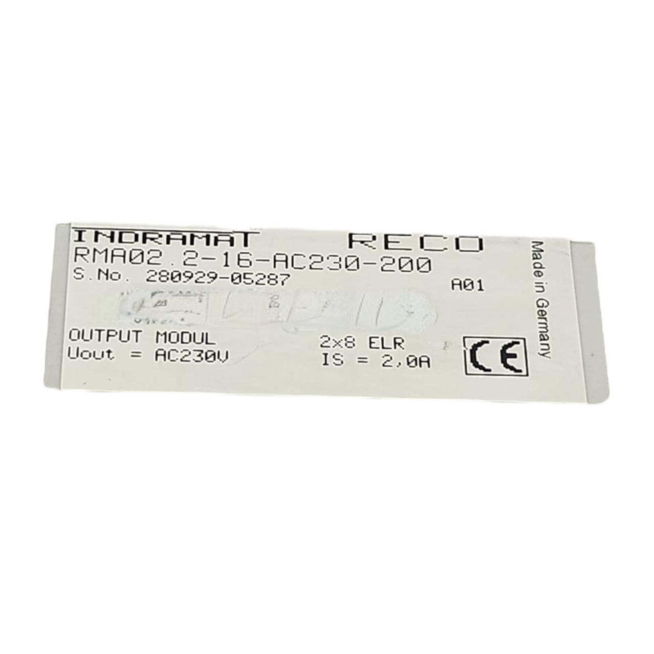 Rexroth Rma02.2-16-ac230-200 módulo de salida digital