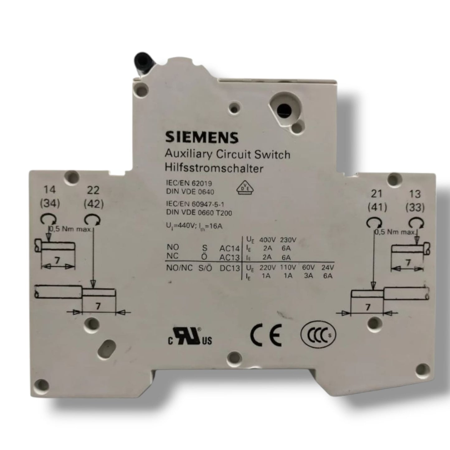 SIEMENS 5SY4111-7 MCB C5 CON 5ST3010 INTERRUPTOR AUTOMATICO