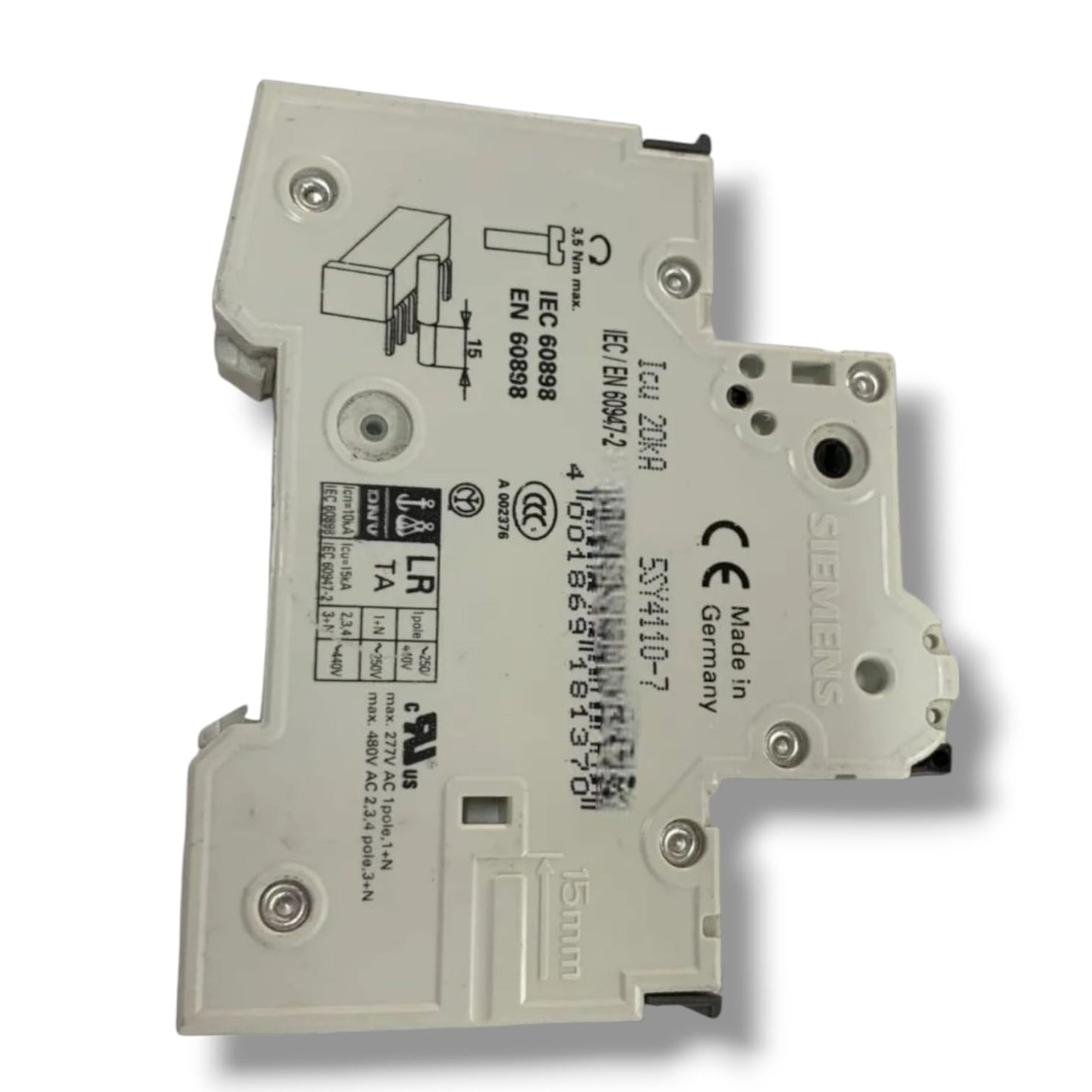 SIEMENS 5SY4110‑7 INTERRUPTOR AUTOMATICO