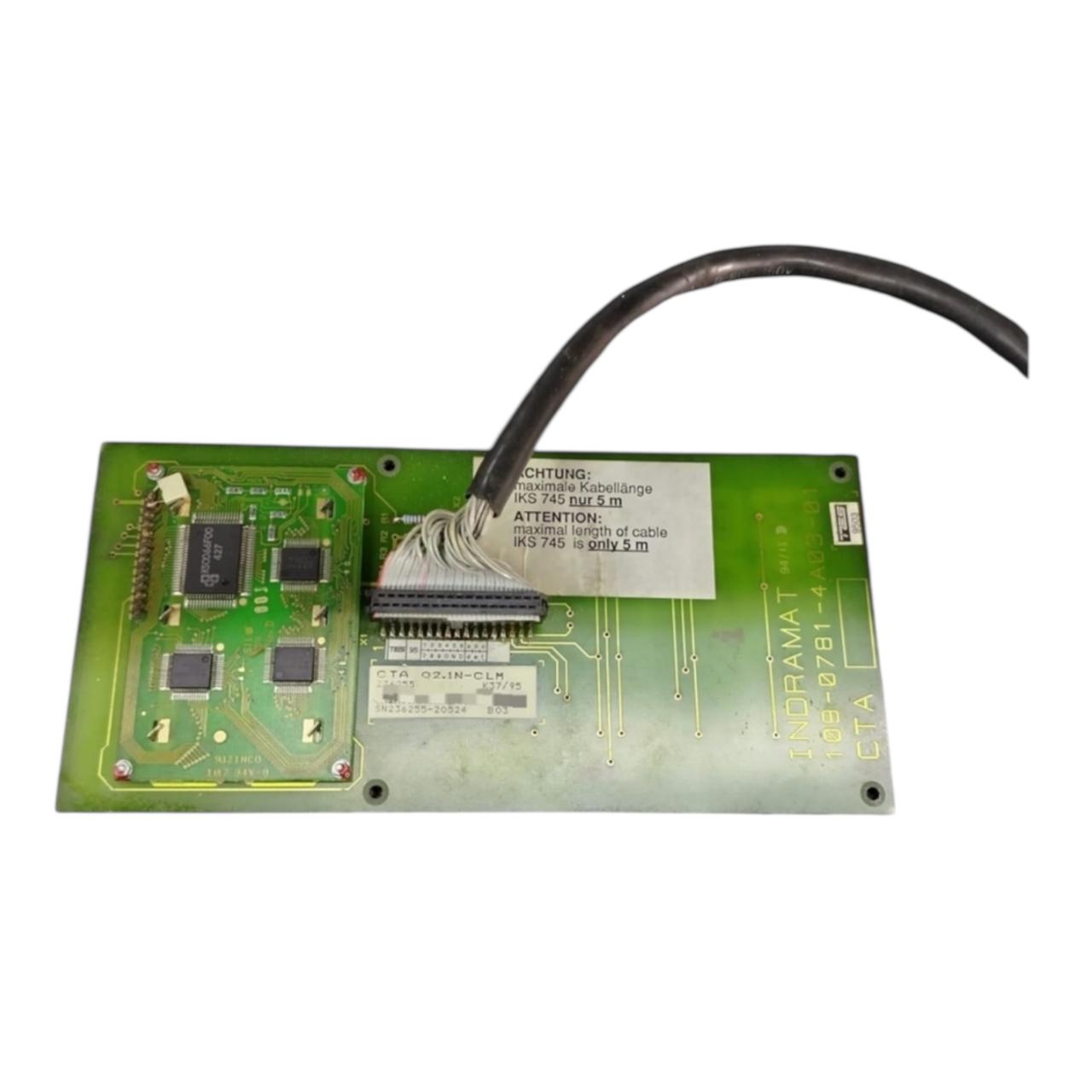 Indramat Cta 02.1n-clm Sn 236255 interfaz de operador