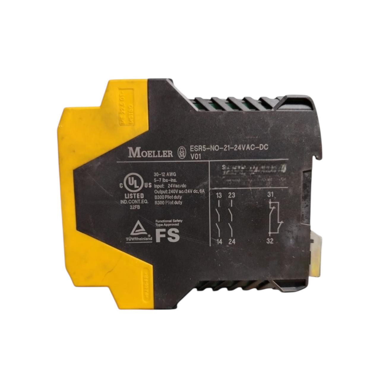 Moeller Esr5-no-21-24vac-dcv01 relé de seguridad