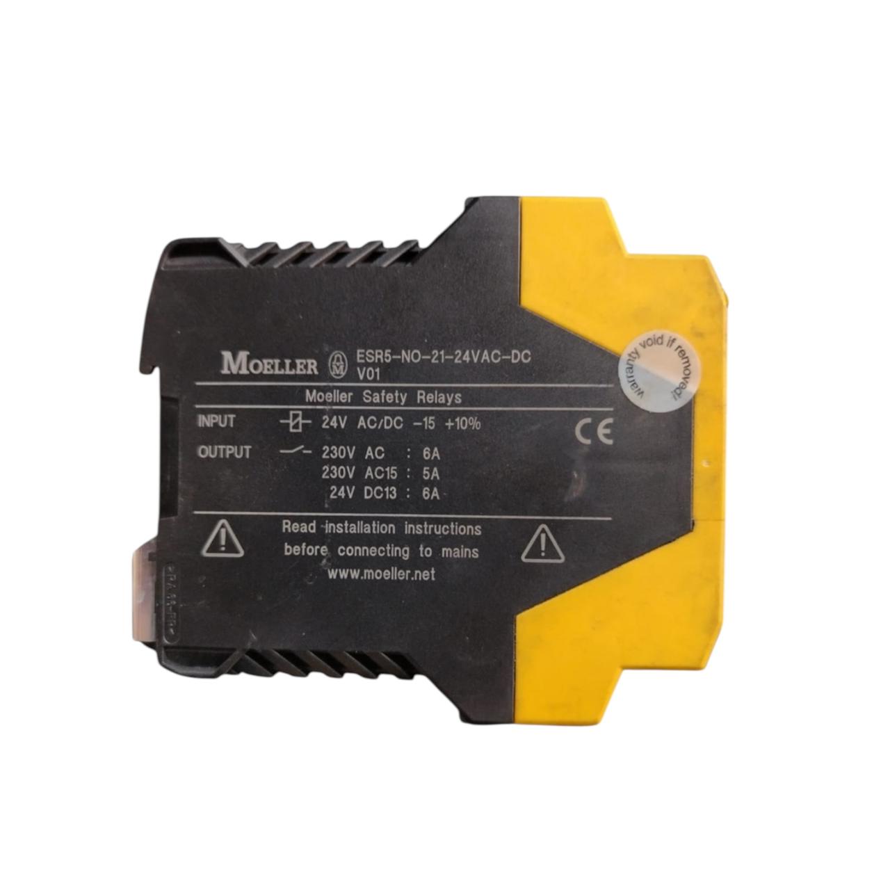 Moeller Esr5-no-21-24vac-dcv01 relé de seguridad