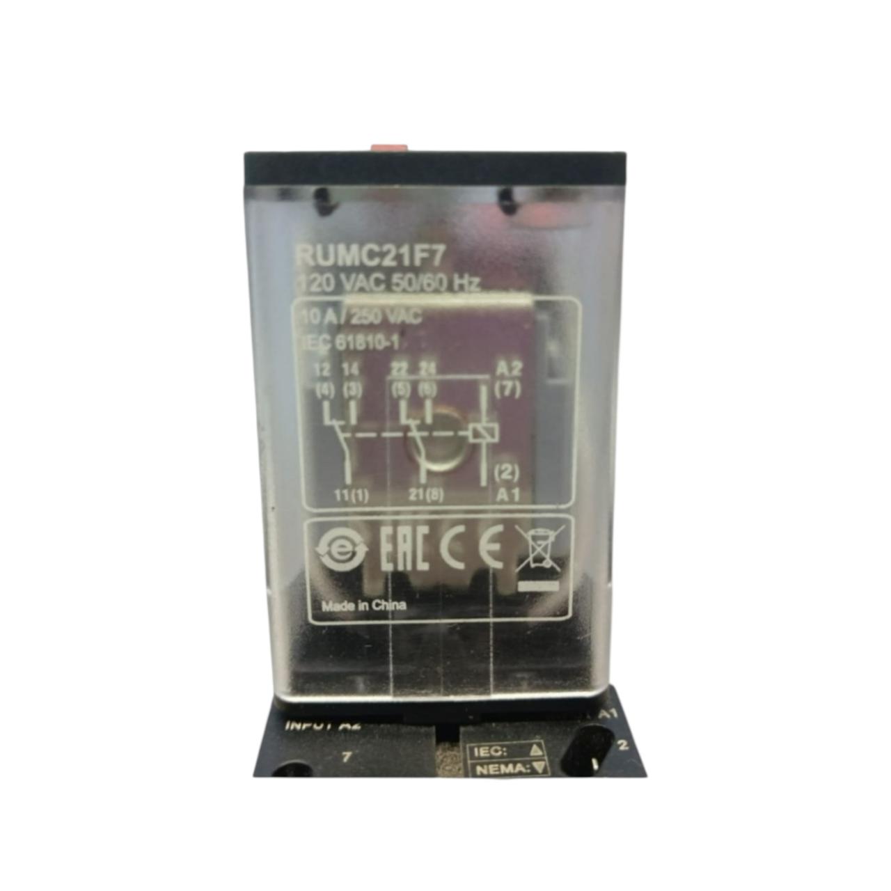 Relevador Schneider Electric Rumc21f7 Con Ruzc2m CONTACTOR