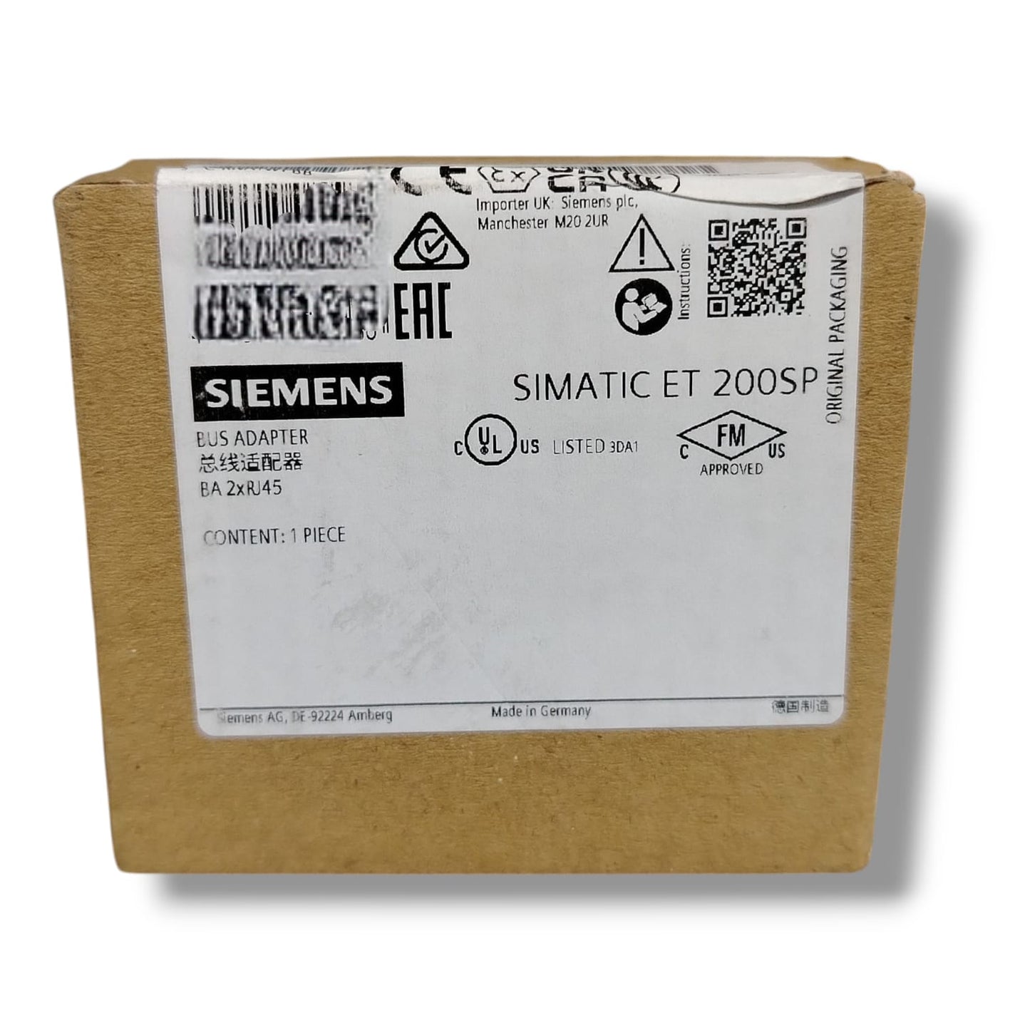 Siemens 6es7 193-6ar00-0aa0 SIMATIC ET 200SP