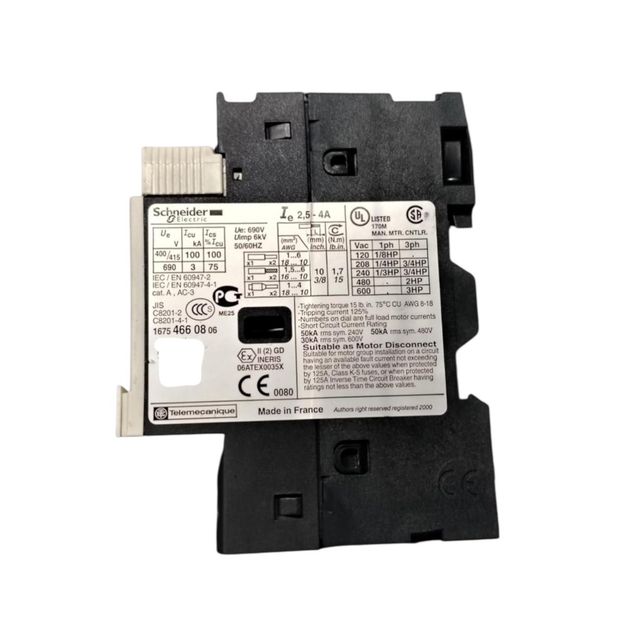 Schneider Electric Gv2me08 guardamotor termomagnético