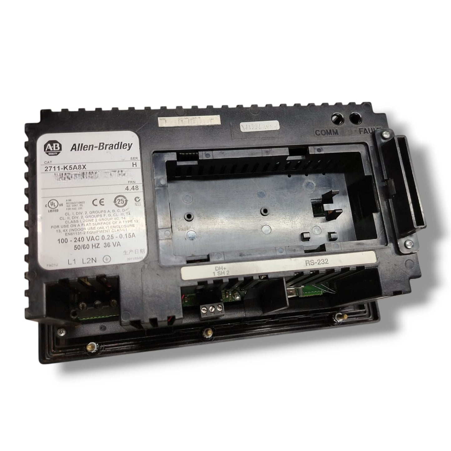 ALLEN BRADLEY 2711-k5a8x SER H CON DETALLE