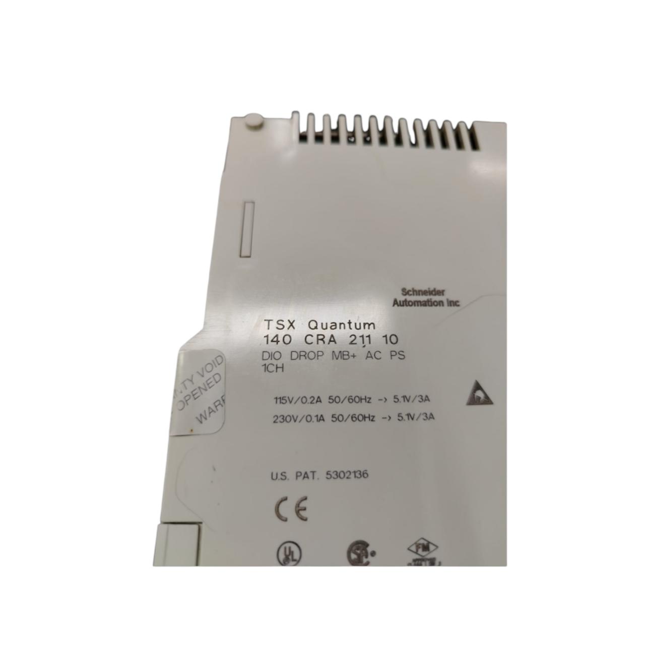 Schneider Automation 140 Cra 211 10 módulo interfaz Con Detalles