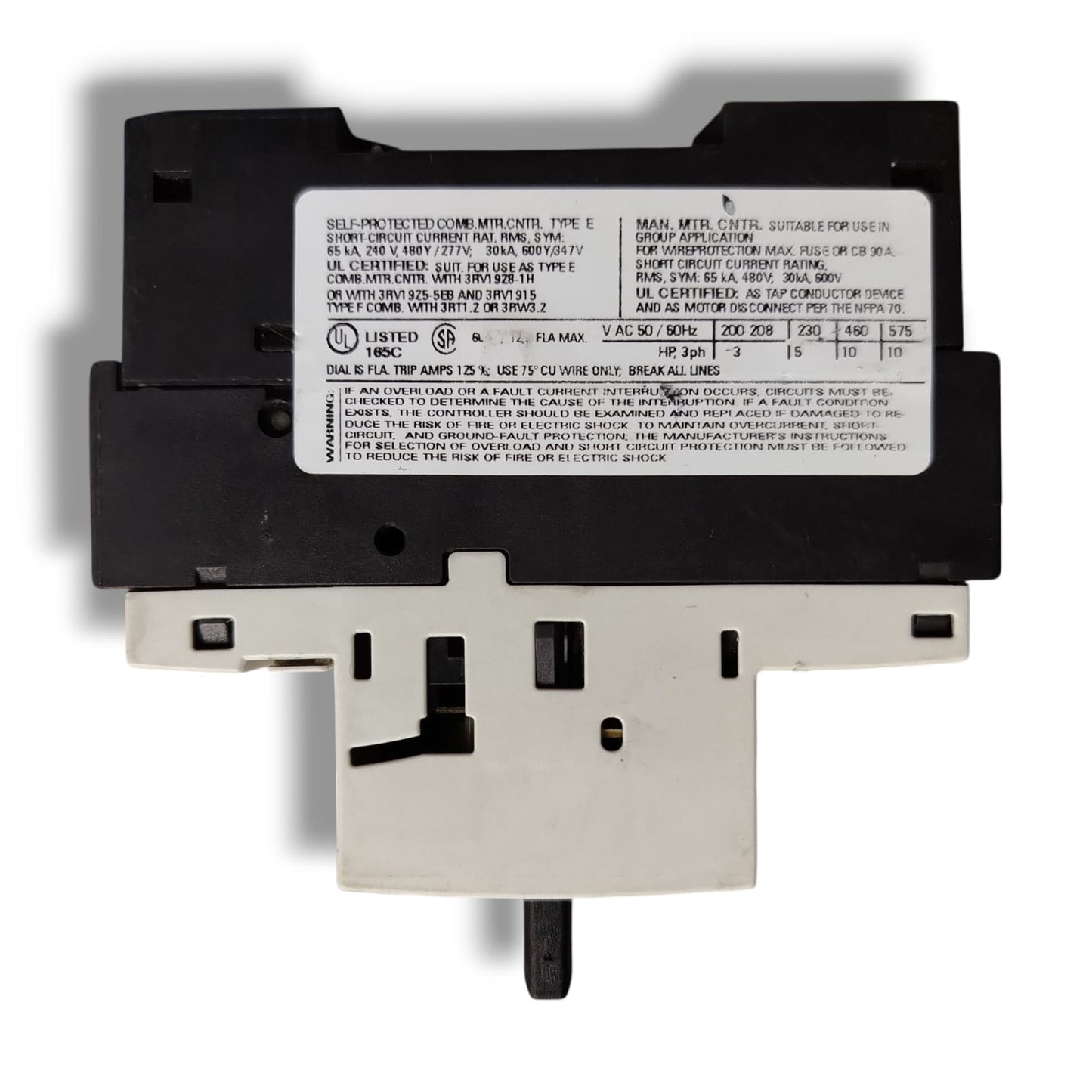 SIEMENS 3rv1021-1ka10+3RV1901-1A INTERRUPTOR CON DETALLE