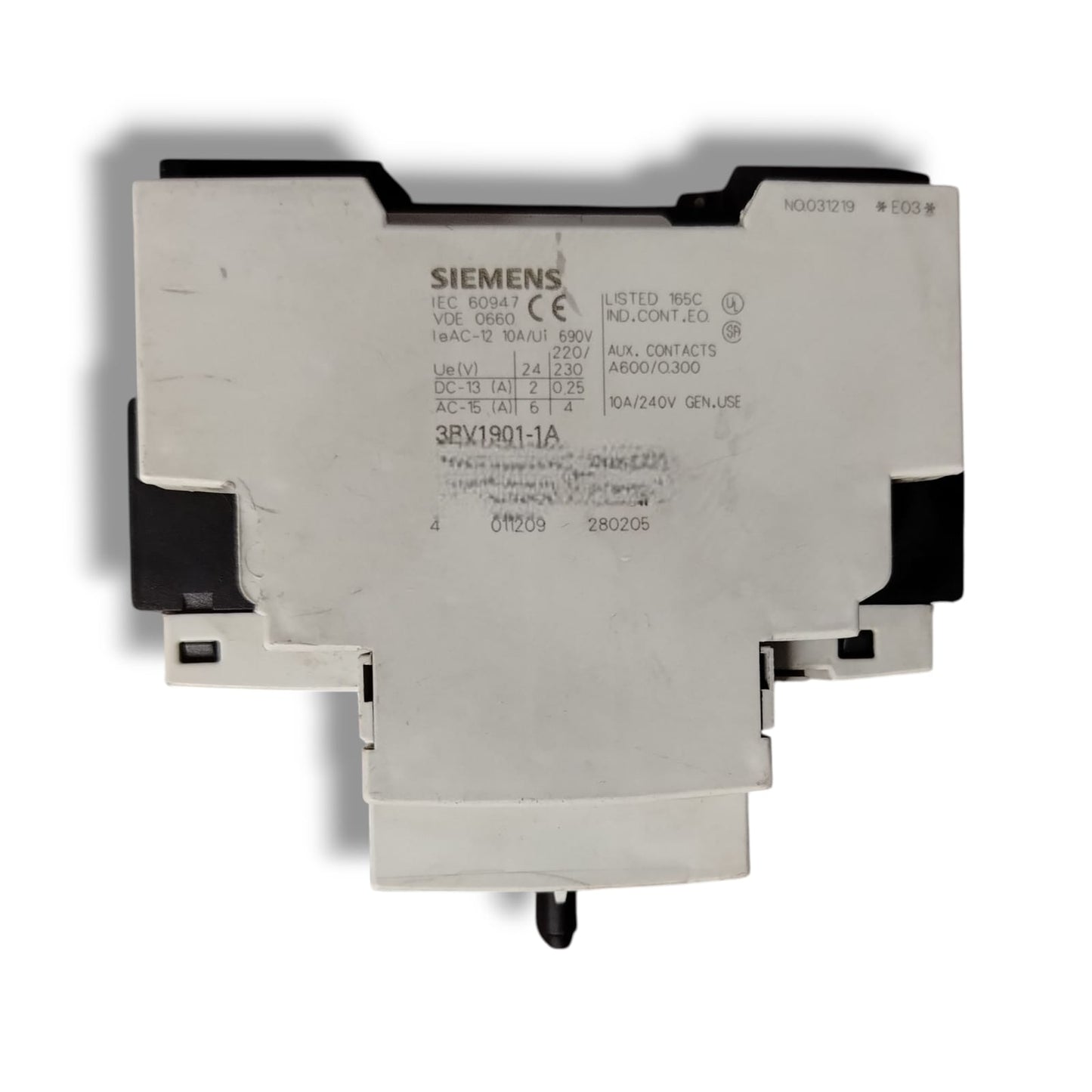 SIEMENS 3rv1021-1ka10+3RV1901-1A INTERRUPTOR CON DETALLE
