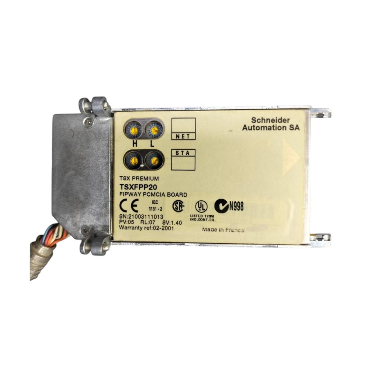 Schneider Automation Tsxfpp20 + Tsxfpcg030 tarjeta tipo PCMCIA
