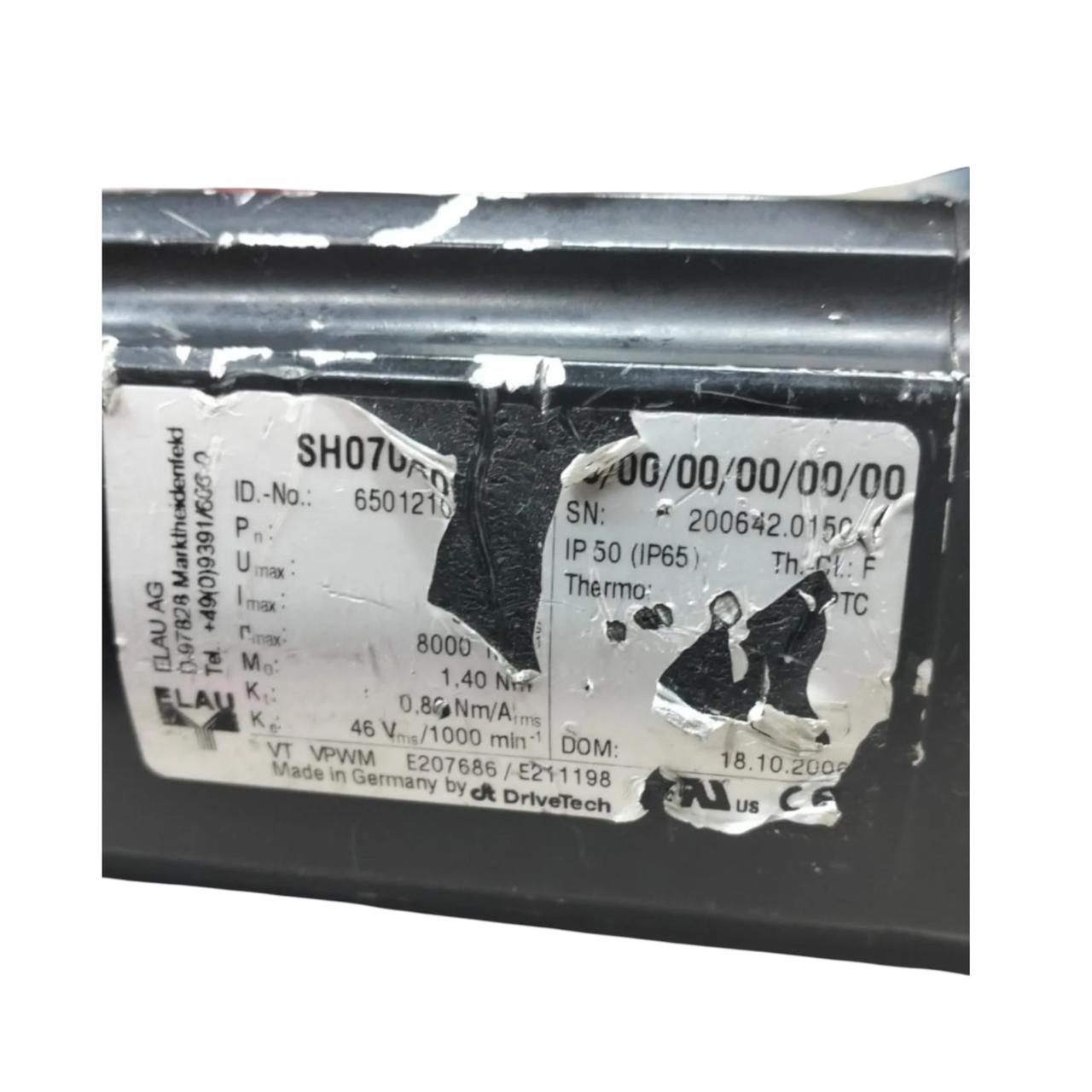 Elau Schneider Sh070/60010/0/0/00/00/00/00/00 servo‑motor AC