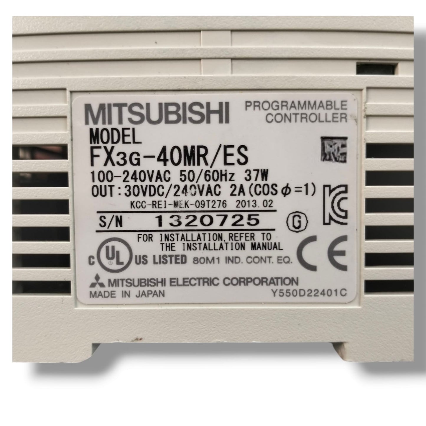 MITSUBISHI FX3G-40MR/ES PLC