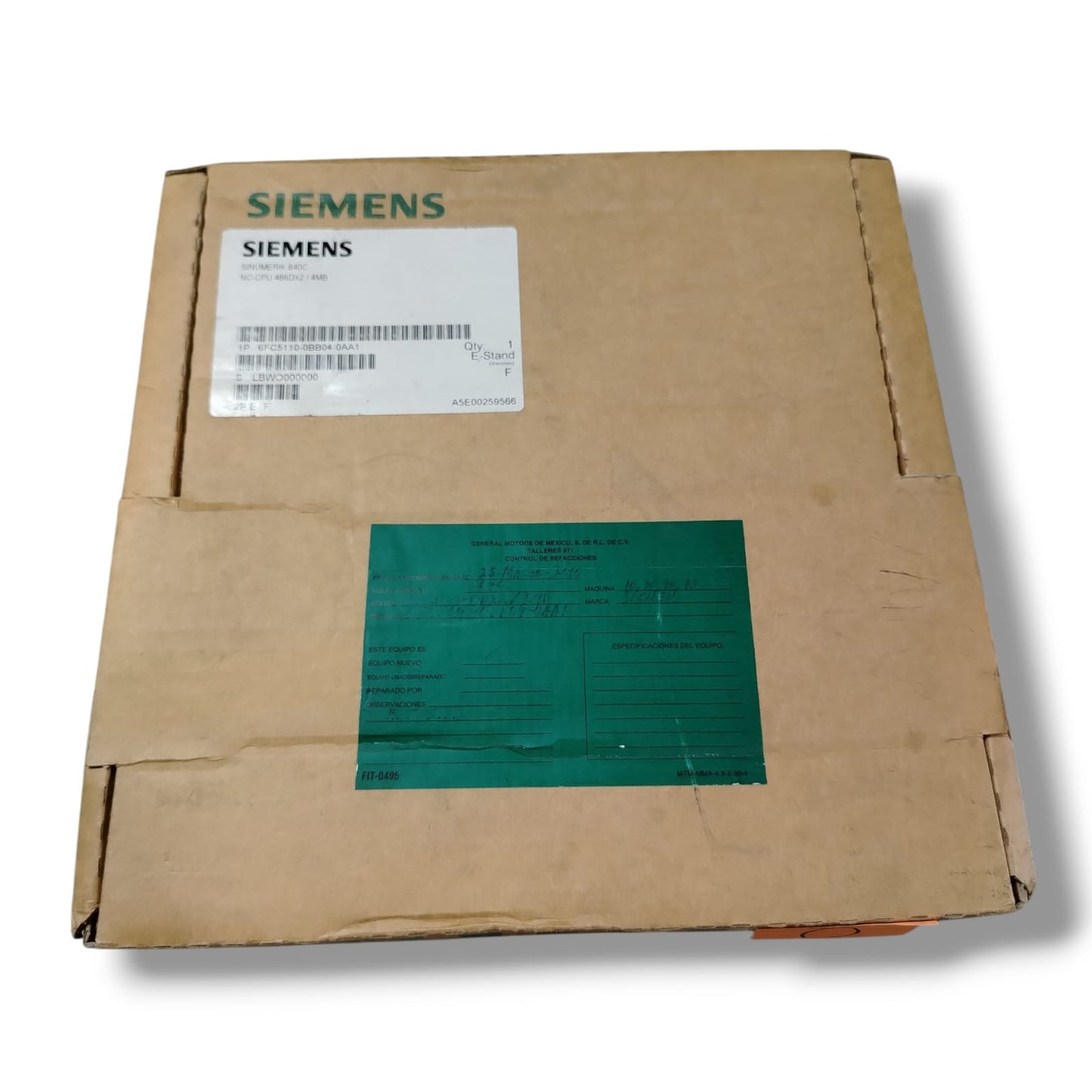 SIEMENS 6FC5110-0BB04-0AA1 CPU SINUMERIK 840/840CE