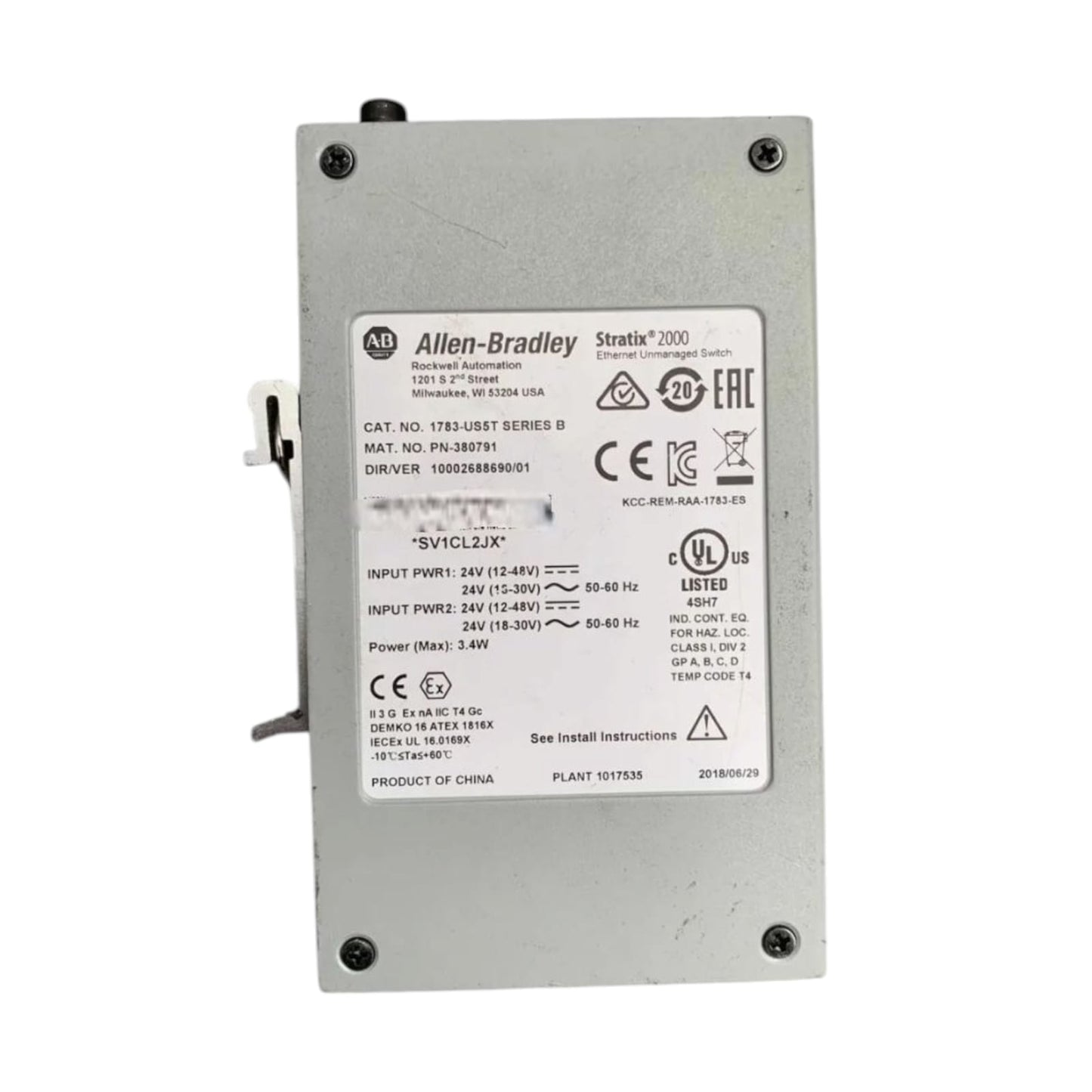 Allen Bradley 1783-us5t Ser.b switch Ethernet