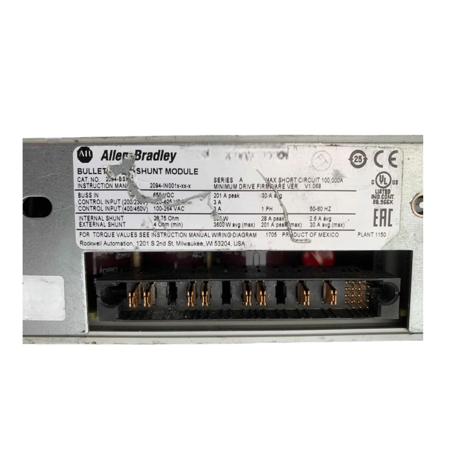 Allen Bradley 2094-bsp2 Ser. A módulo de shunt