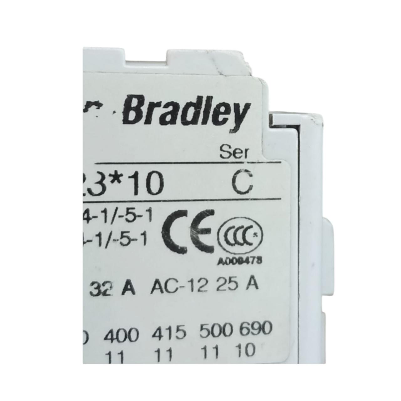Allen Bradley 100-c23*10 Ser C contactor trifásico IEC Con Detalle