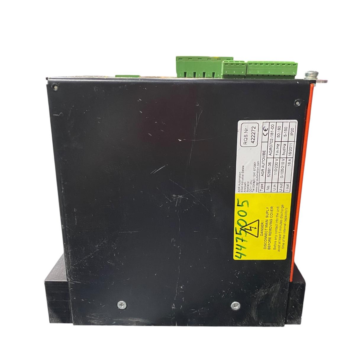 Agr Agr0702-181-00 Mfs 268 controlador de frecuencia variable