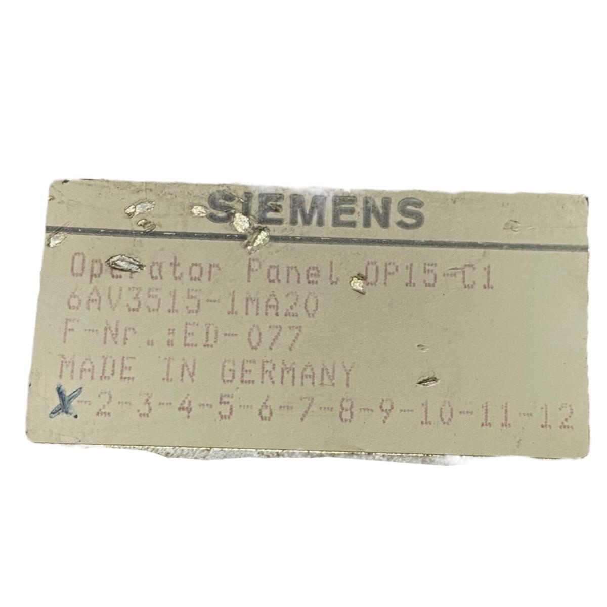 Siemens 6av3515 1ma20 panel operador