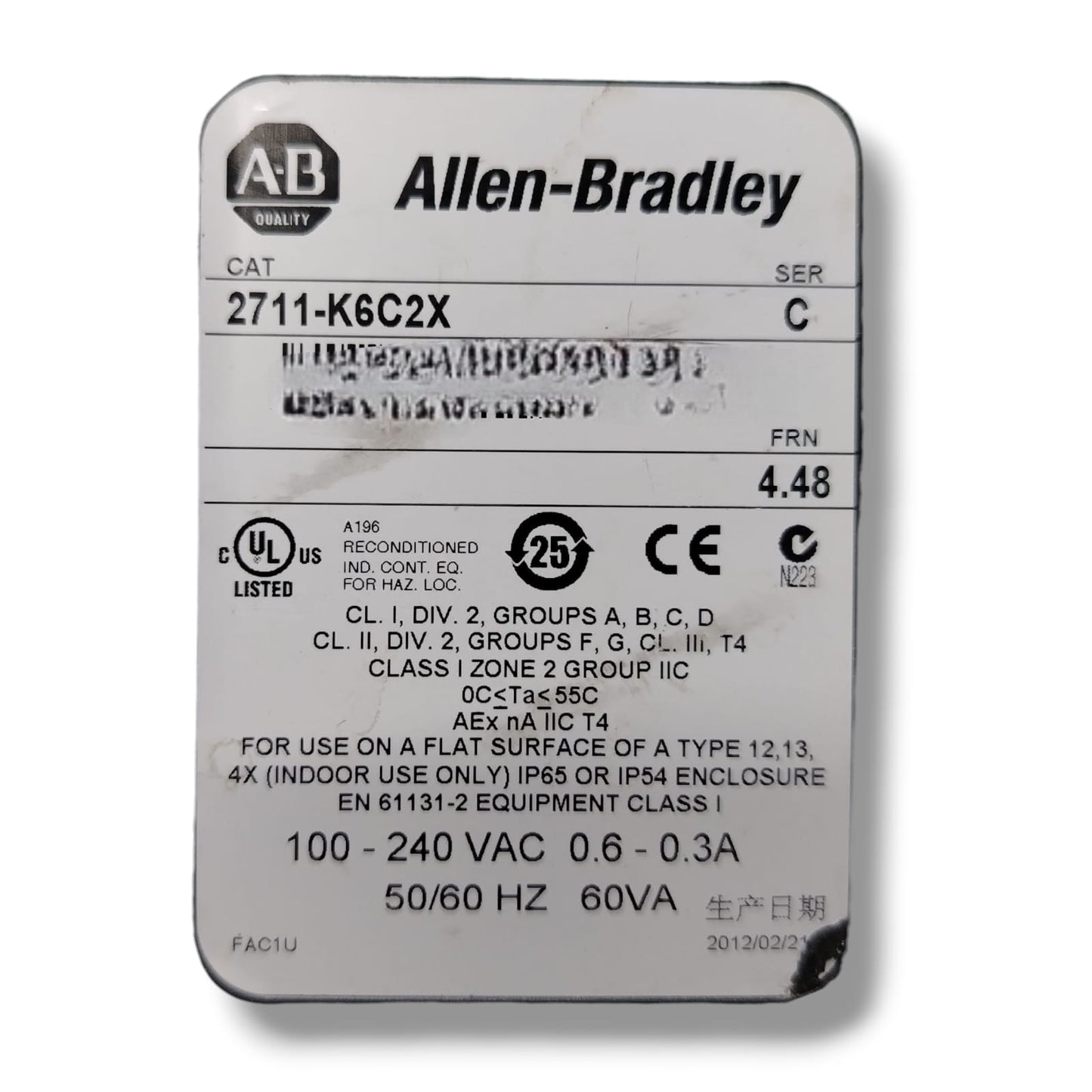 ALLEN BRADLEY 2711-K6C2X