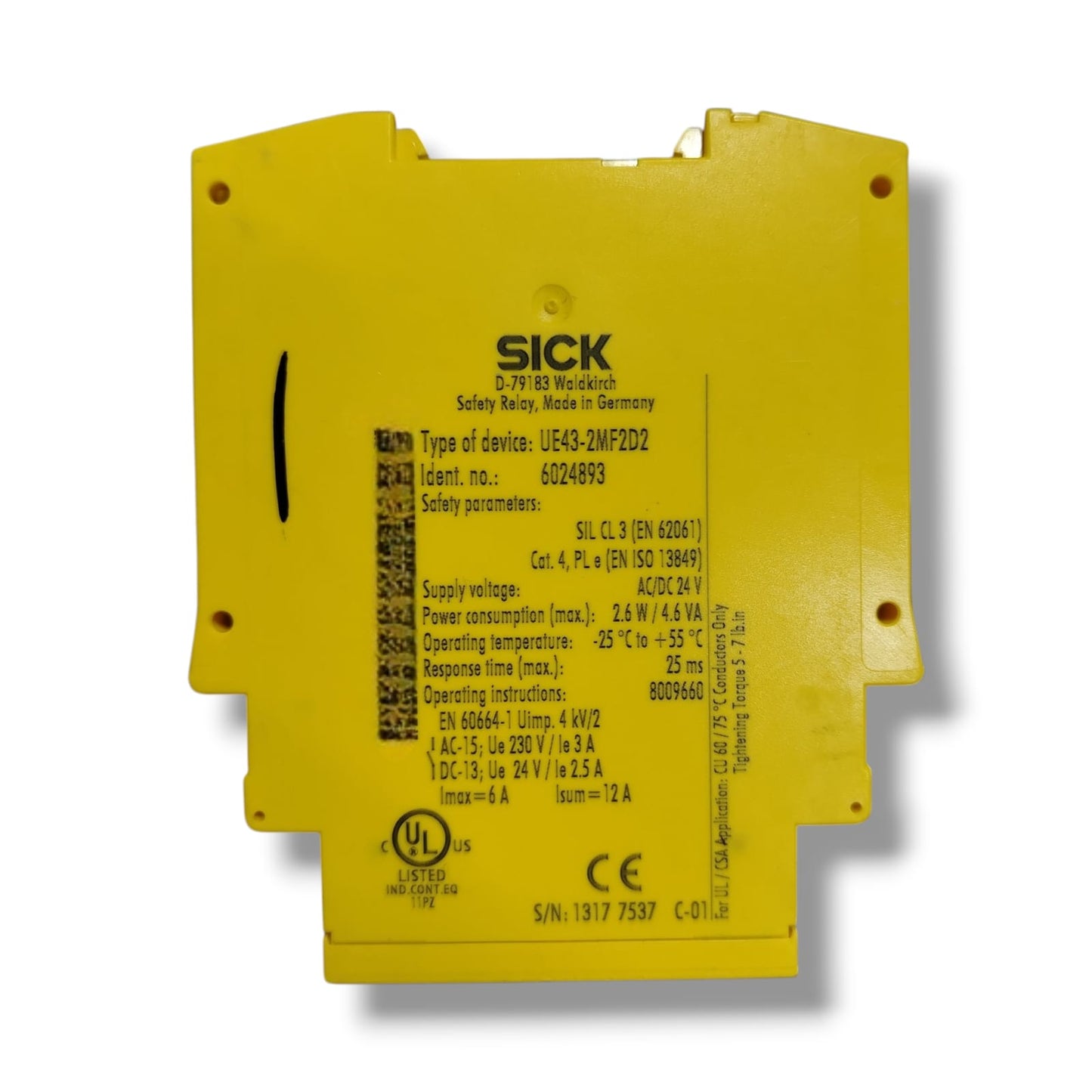SICK UE43-2MF2D2 RELE DE SEGURIDAD COMPACTO