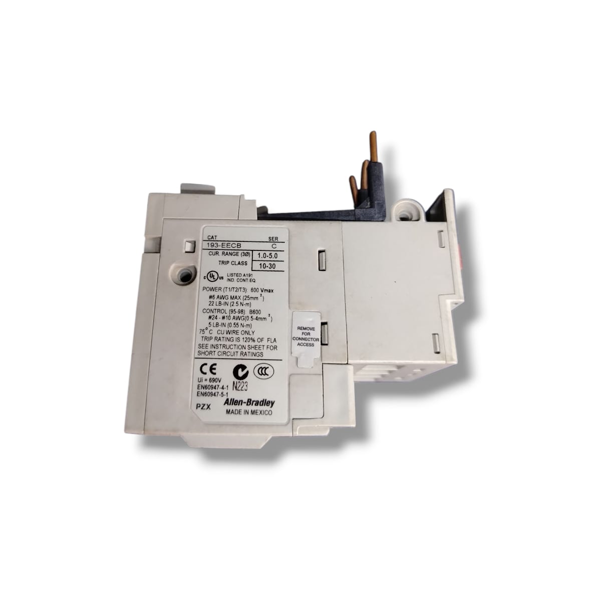ALLEN BRADLEY 193-EECB RELÉ (CON DETALLE)