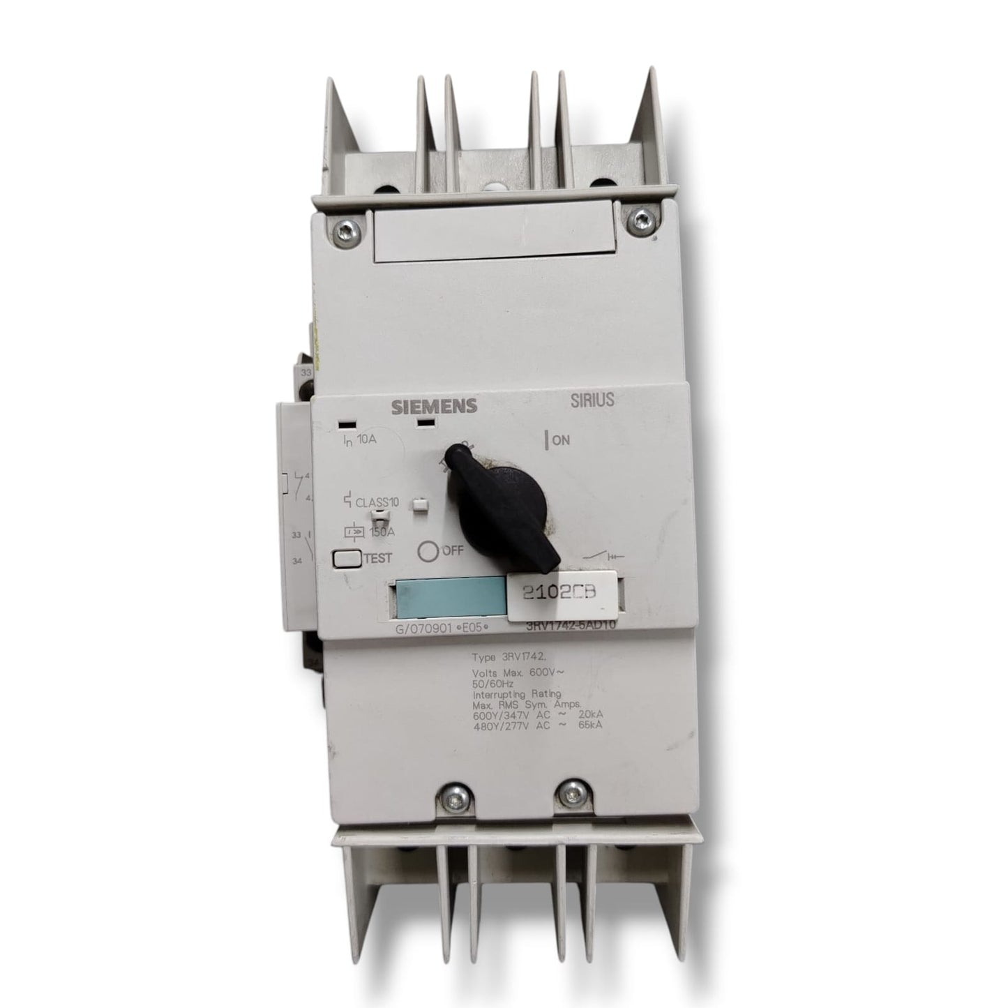 SIEMENS 3RT1742-5AD10 + 3RV1901-1A CON DETALLE