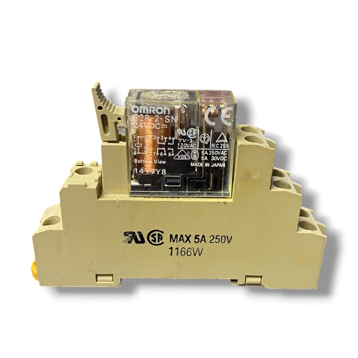 Omron G2r-2-sn+p2rf-08-e Módulo De Conmutación