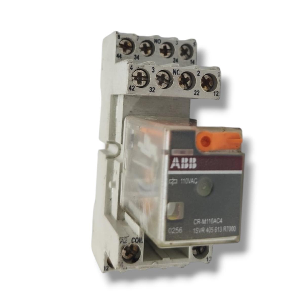 Abb Cr-m110ac4 +base Cr-m4ss relé modular