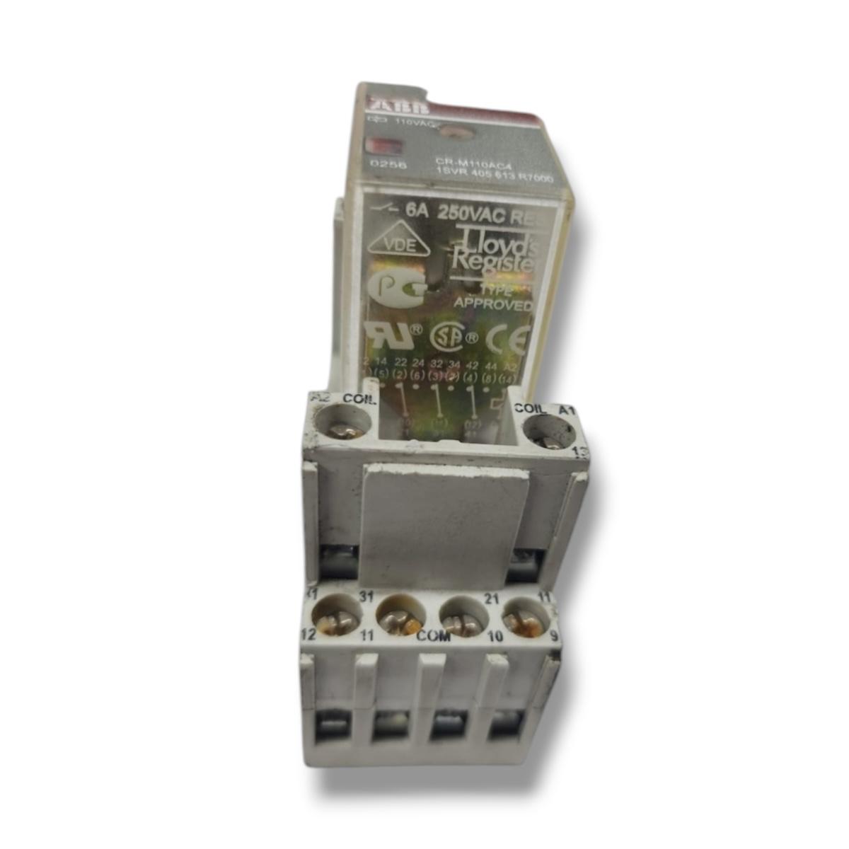 Abb Cr-m110ac4 +base Cr-m4ss relé modular
