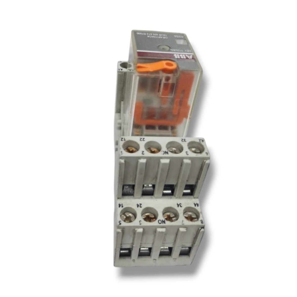 Abb Cr-m110ac4 +base Cr-m4ss relé modular