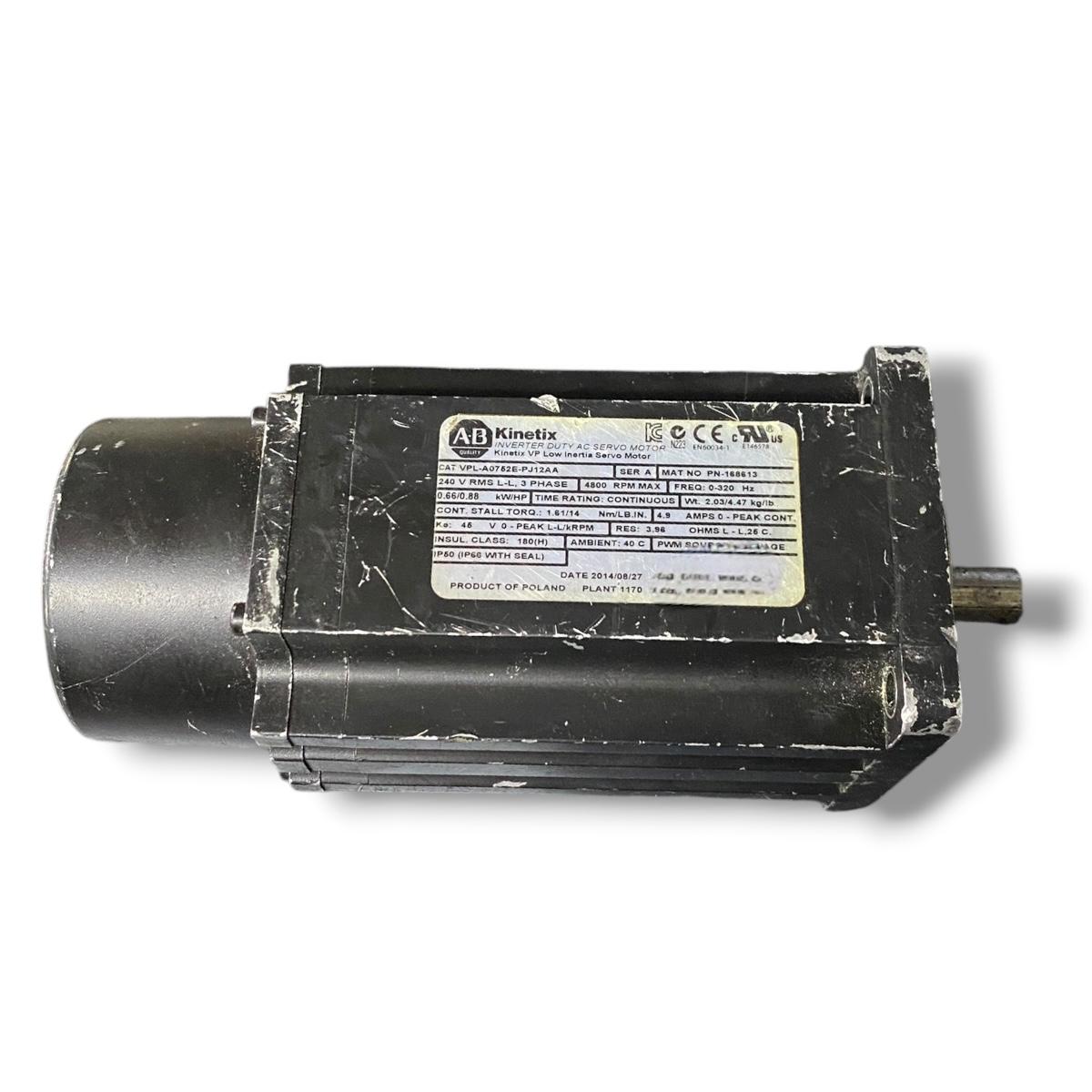 Allen Bradley Vpl-a0762e-pj12aa motor servo