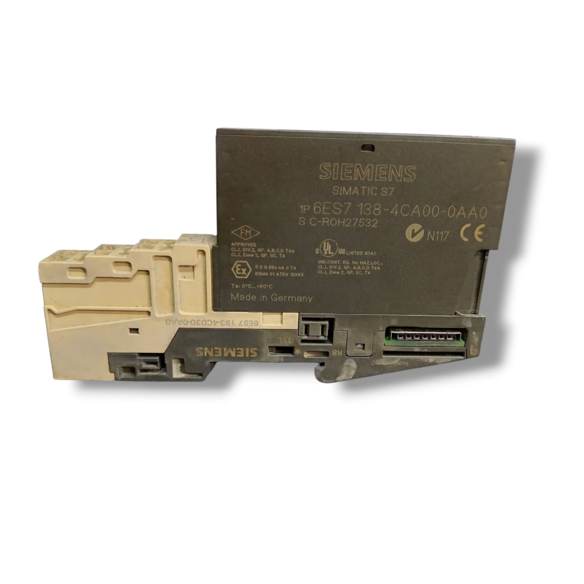 SIEMENS 6ES7 138-4CA00-0AA0+6ES7 193-4CD30-0AA0 MODULO DE ALIMENTACIÓN (CON DETALLE)