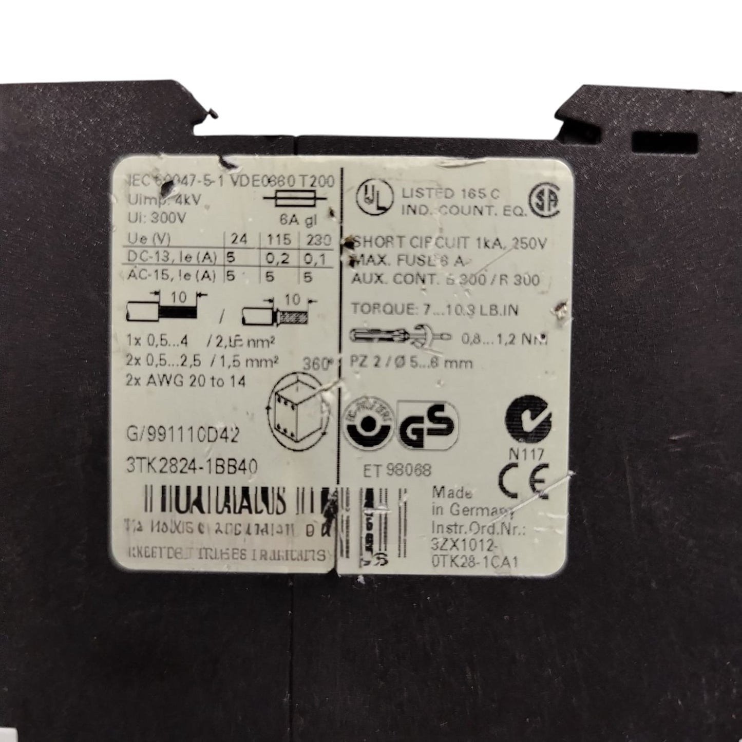 SIEMENS 3TK2824-1BB40 RELE DE SEGURIDAD