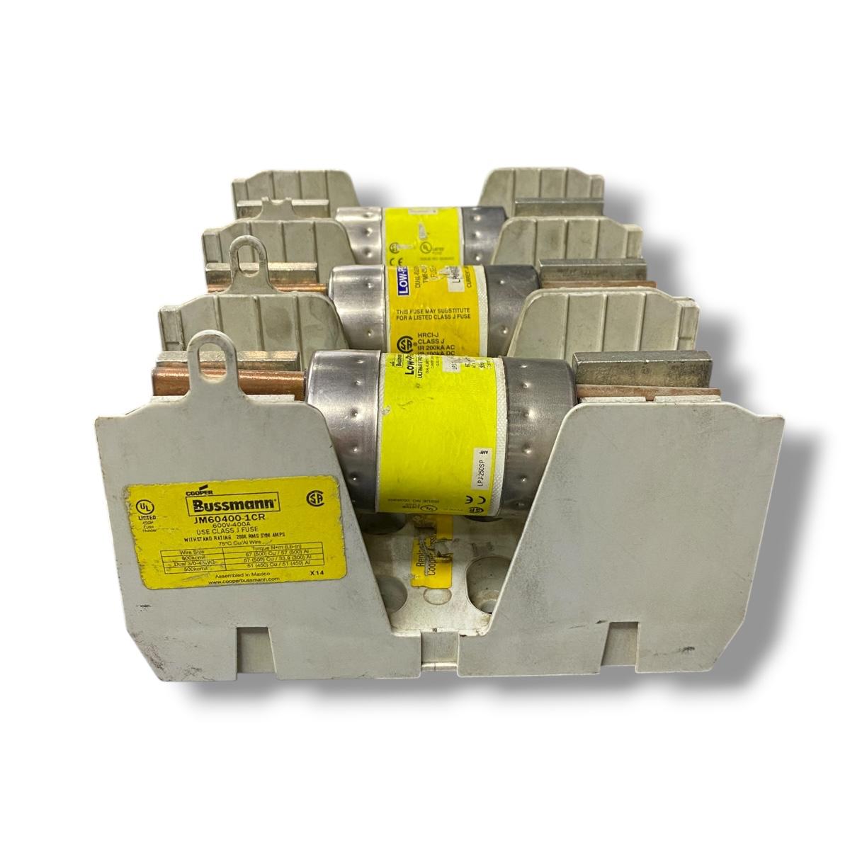 Bussmann Jm60400-1cr bloque modular para fusibles