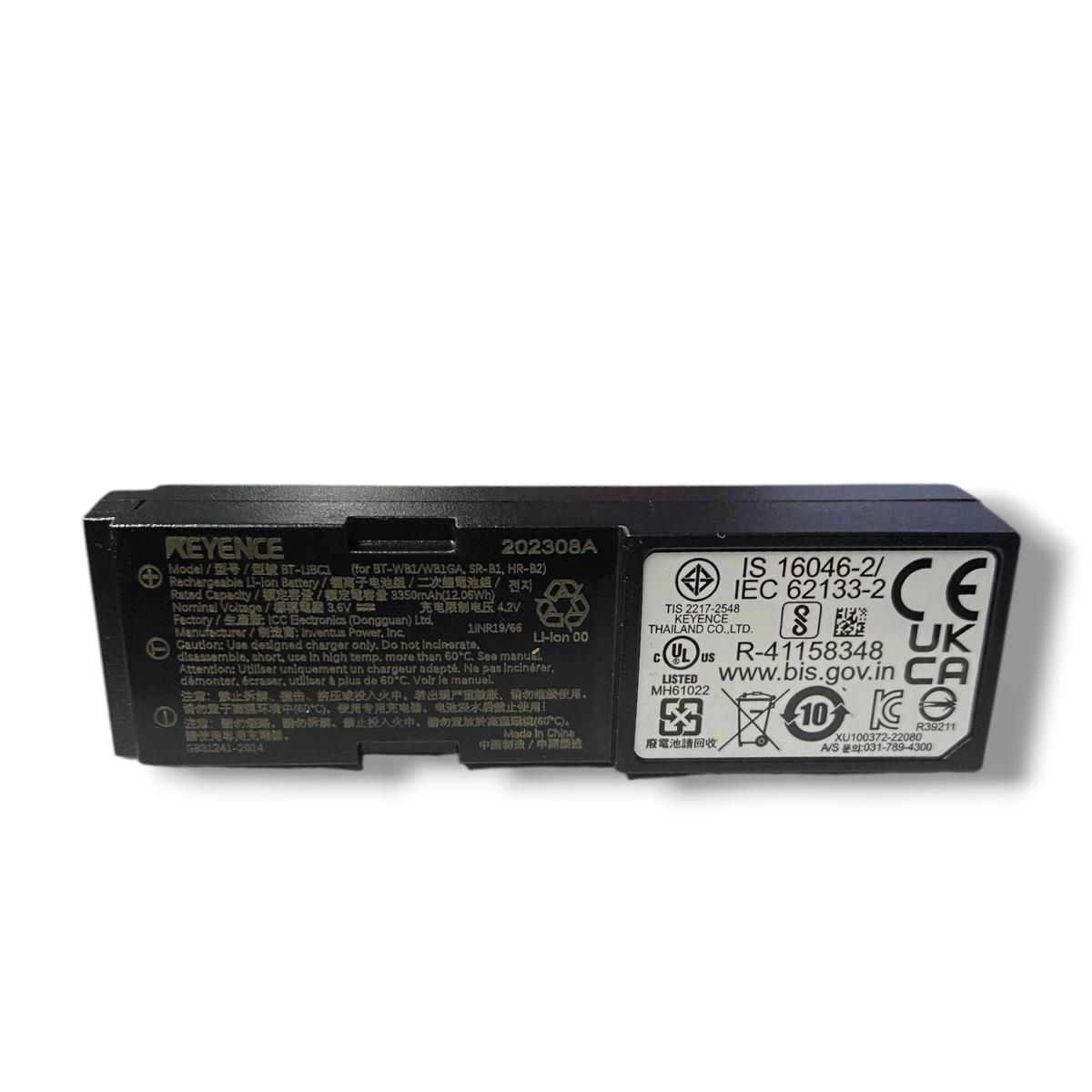 Keyence Hr-b2 paquete de batería recargable