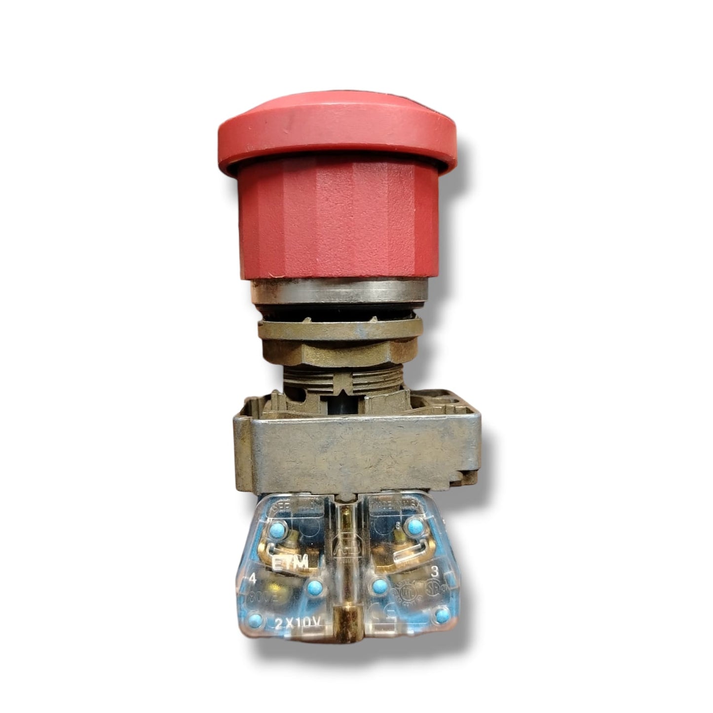 ALLEN BRADLEY 800E-A2L + 2X10V BOTON DE EMERGENCIA