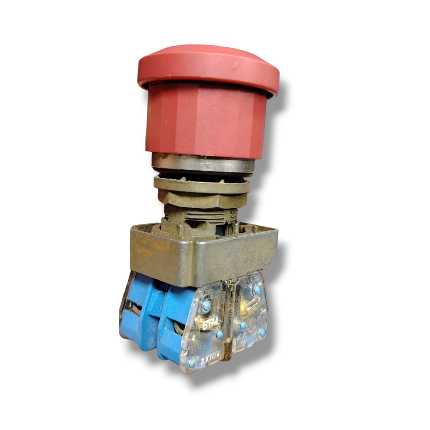 ALLEN BRADLEY 800E-A2L + 2X10V BOTON DE EMERGENCIA