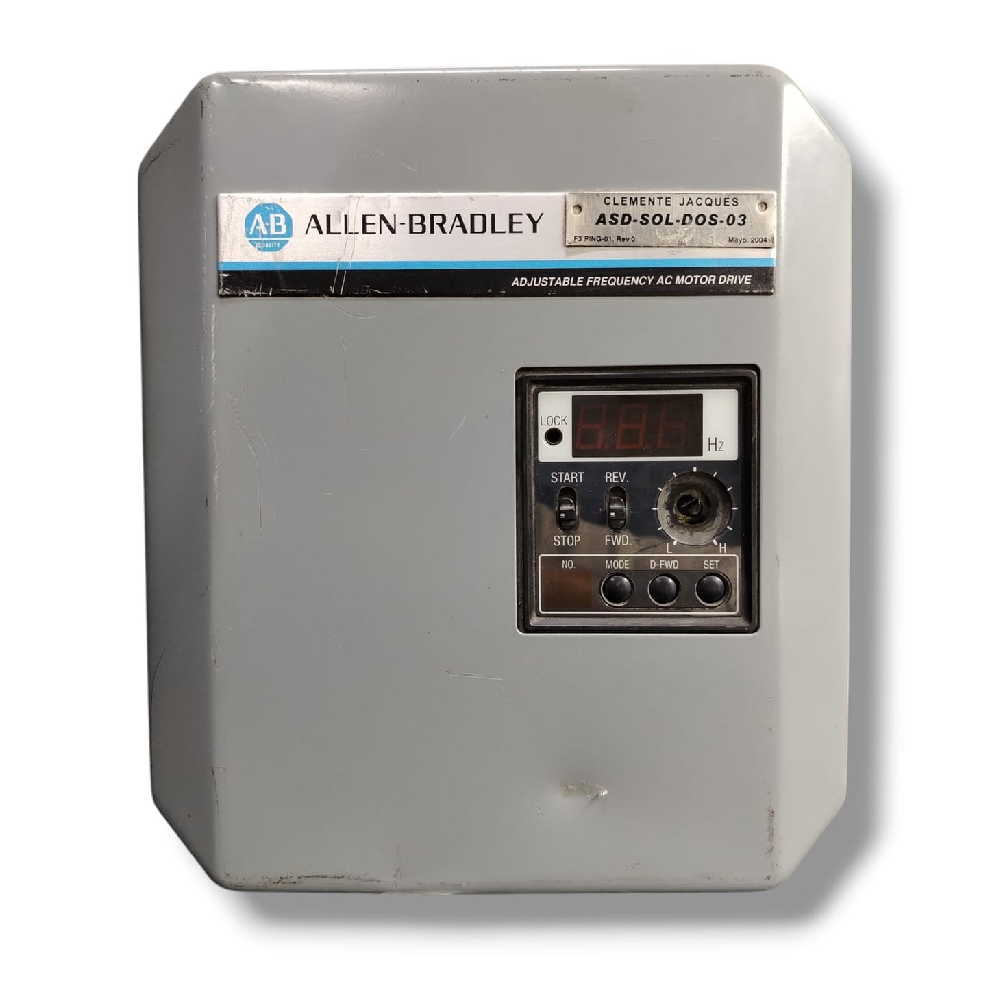 ALLEN BRADLEY ASD-SOL-DOS-03 VARIADOR DE FRECUENCIA