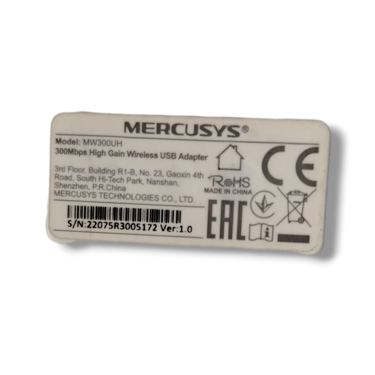 MERCUSYS MW300UH ADAPTADOR WIFI TIPO USB