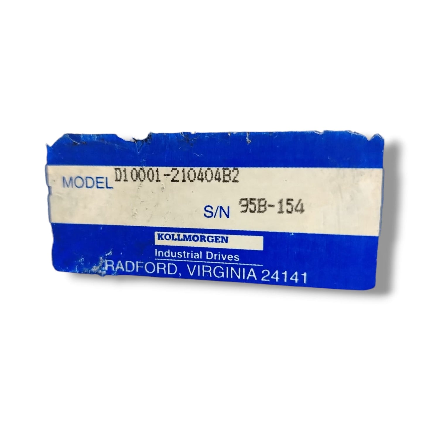 KOLLMORGEN D1001-210404B2 SERVODRIVE