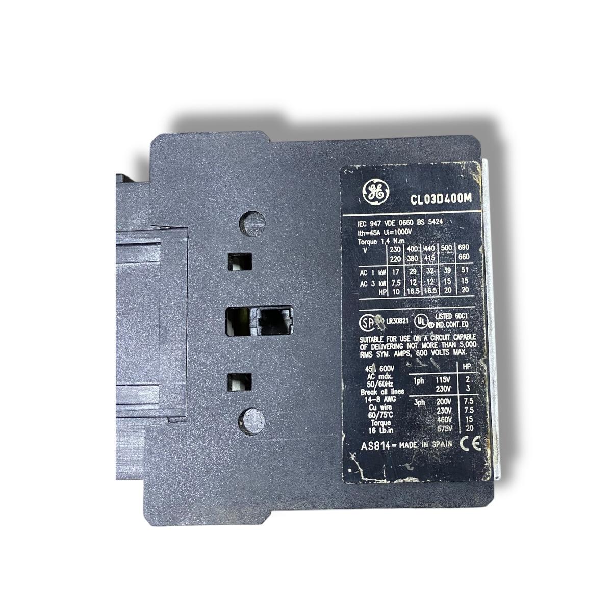 General Electric cl03dd400m contactor industrial