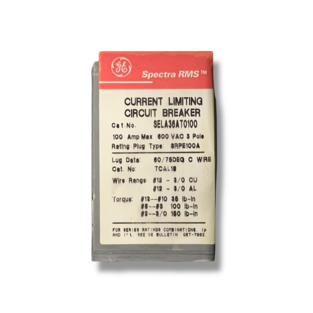 General Electric Sela36at0100 interruptor de caja moldeada