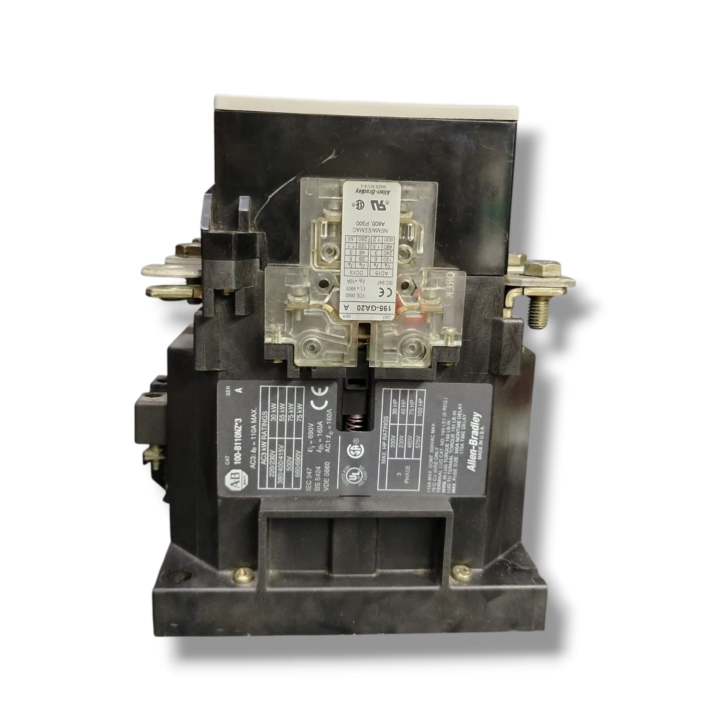 ALLEN BRADLEY 100-B110NZ*3 SER A CONTACTOR