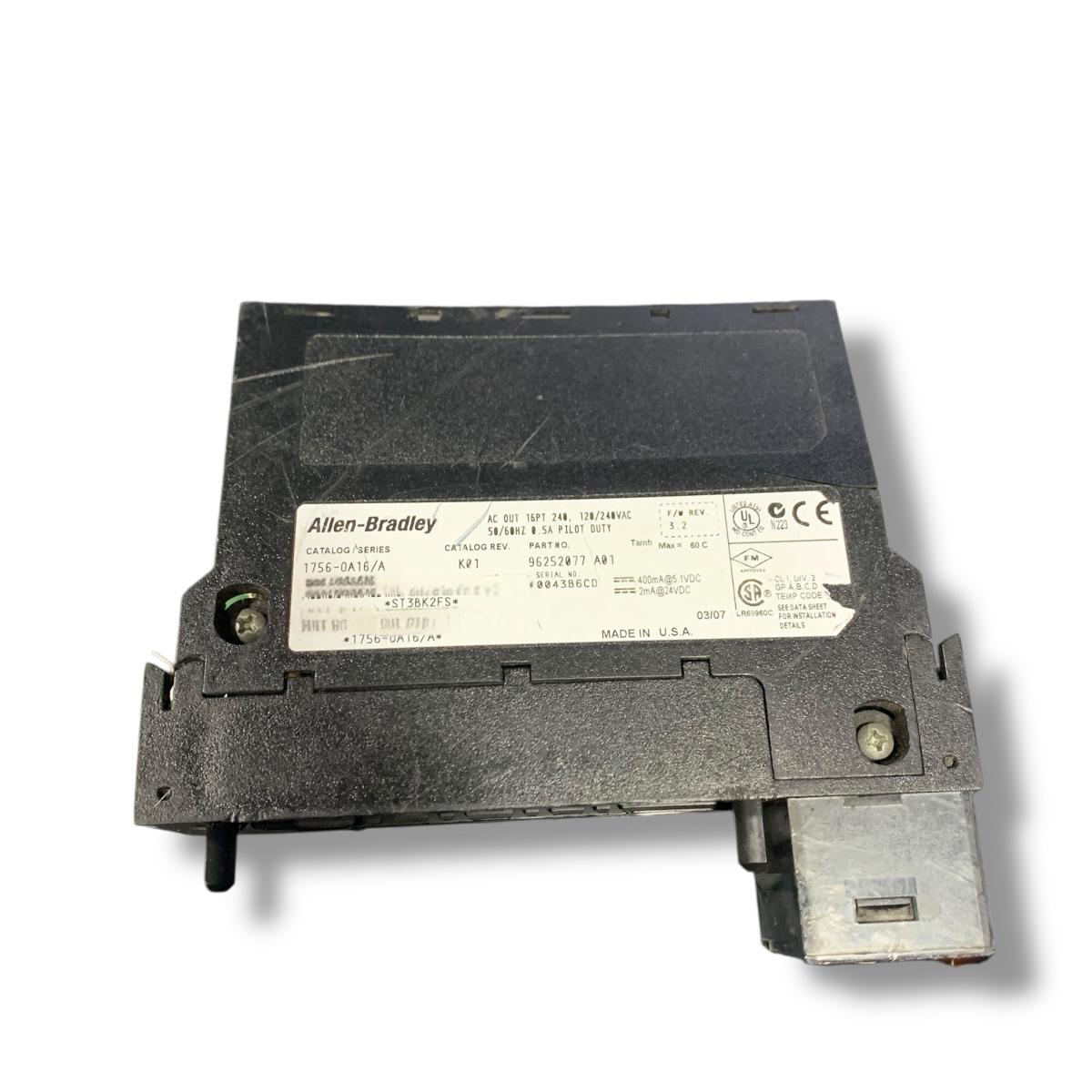 Allen Bradley 1756-0a16 módulo de salidas